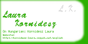 laura kornidesz business card